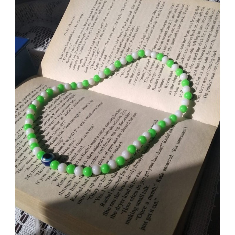 Green Evil Eye Necklace