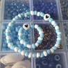 Blue & White Bracelet & Ring